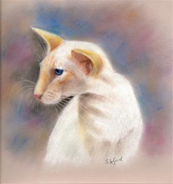 Художница Сюзан Ле Гуд  Pastel_Redpoint_Siamese_yes