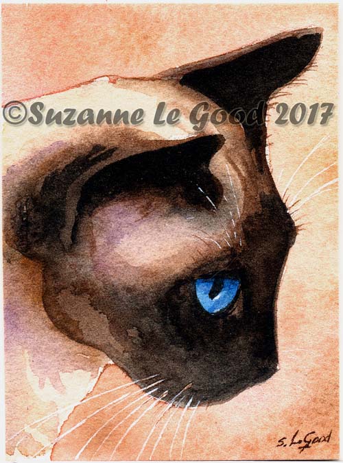 Wendy - Watercolour ACEO painting