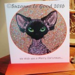 Xmas card Black Smoke bauble