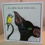 card Oriental Black bird 2