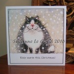 xmas card the stoical cat